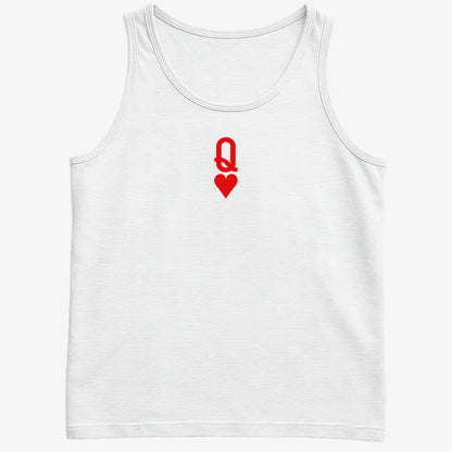Queen of Hearts-Men's Tank Top-White