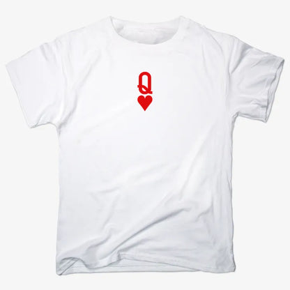 Queen of Hearts-Unisex Heavyweight T-Shirt-White