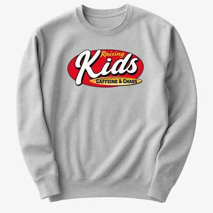 Raising Kids Caffeine & Chaos-Sweater-Gray Heather