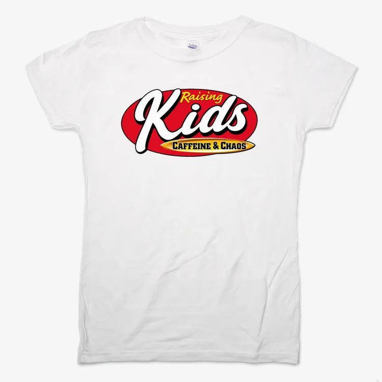 Raising Kids Caffeine & Chaos-Women's T-Shirt-Snow