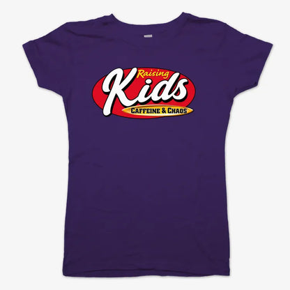 Raising Kids Caffeine & Chaos-Women's T-Shirt-Violet