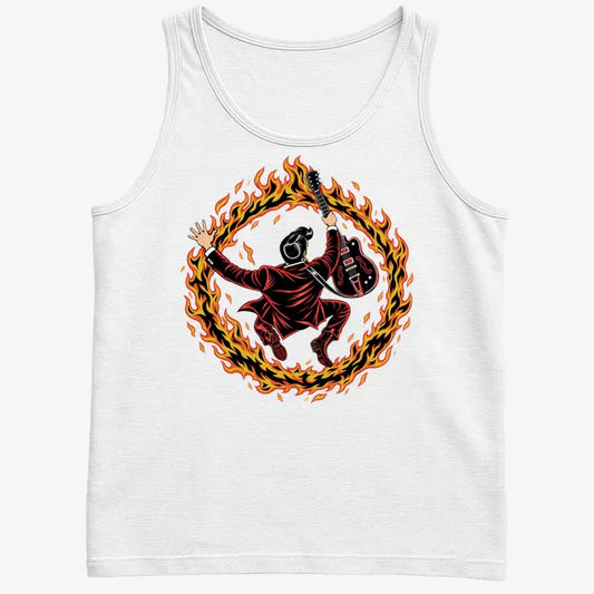 Ring of Fire-Men's Tank Top-White