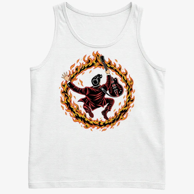 Ring of Fire-Men's Tank Top-White