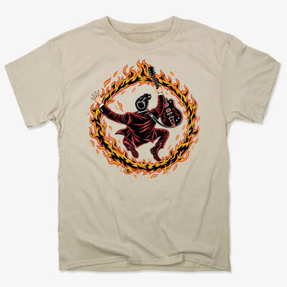 Ring of Fire-Unisex Heavyweight T-Shirt-Sand