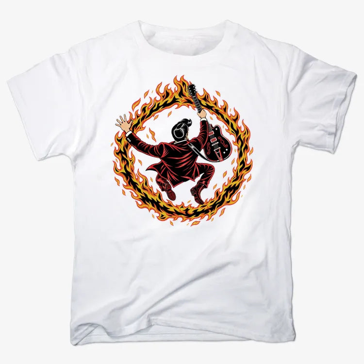 Ring of Fire-Unisex Heavyweight T-Shirt-White