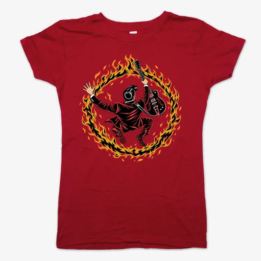 Ring of Fire-Women's T-Shirt-Deep Red