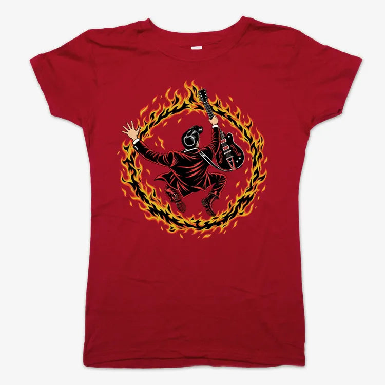 Ring of Fire-Women's T-Shirt-Deep Red