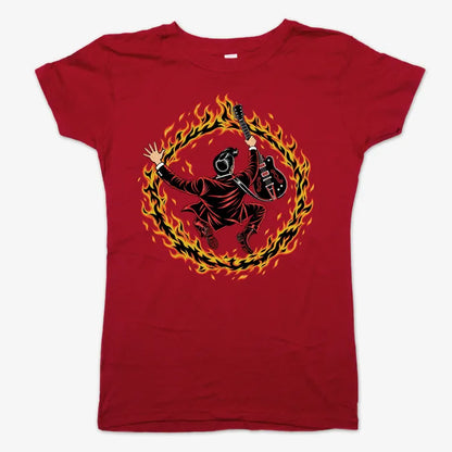 Ring of Fire-Women's T-Shirt-Deep Red