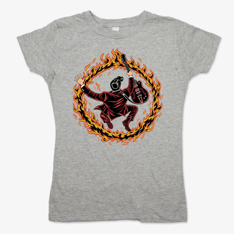 Ring of Fire-Women's T-Shirt-Gray Granite