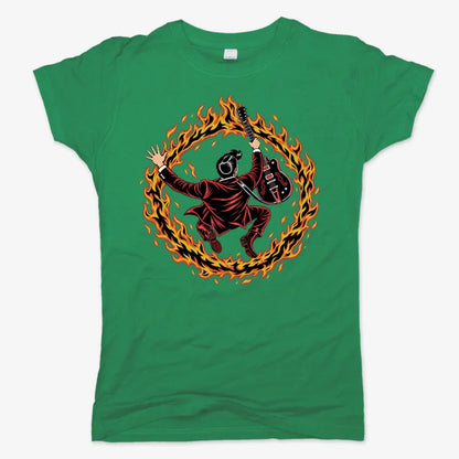 Ring of Fire-Women's T-Shirt-Lucky Green