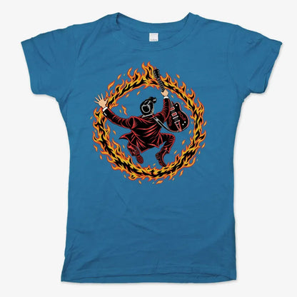 Ring of Fire-Women's T-Shirt-Sky Blue