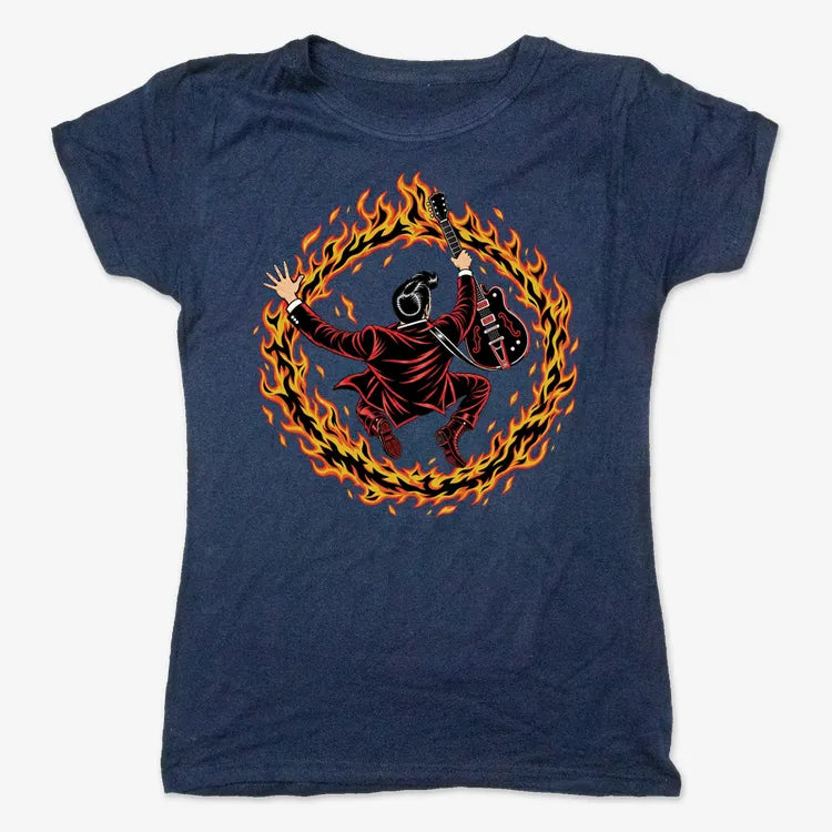 Ring of Fire-Women's T-Shirt-True Navy