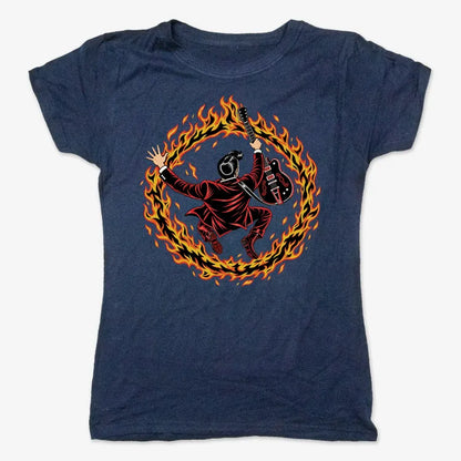 Ring of Fire-Women's T-Shirt-True Navy