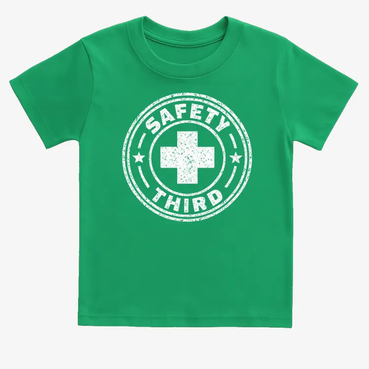 Safety Third-Kids T-Shirt-Green
