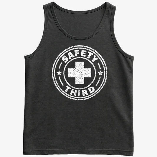 Safety Third-Men's Tank Top-Black