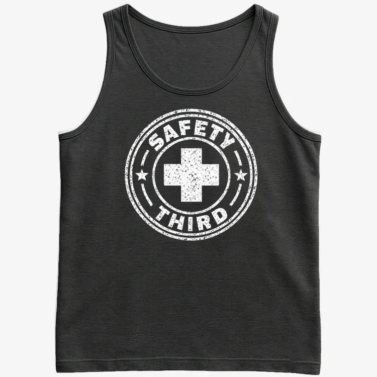 Safety Third-Men's Tank Top-Black