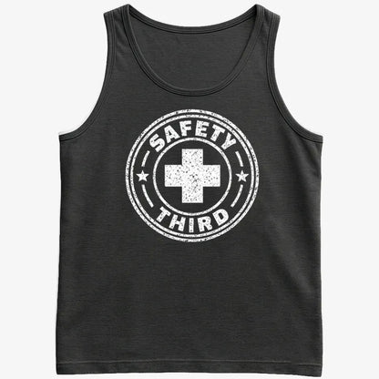 Safety Third-Men's Tank Top-Black