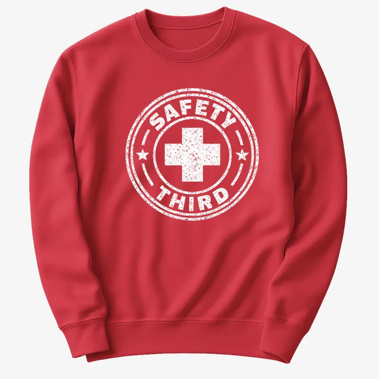 Safety Third-Sweatshirt-Red
