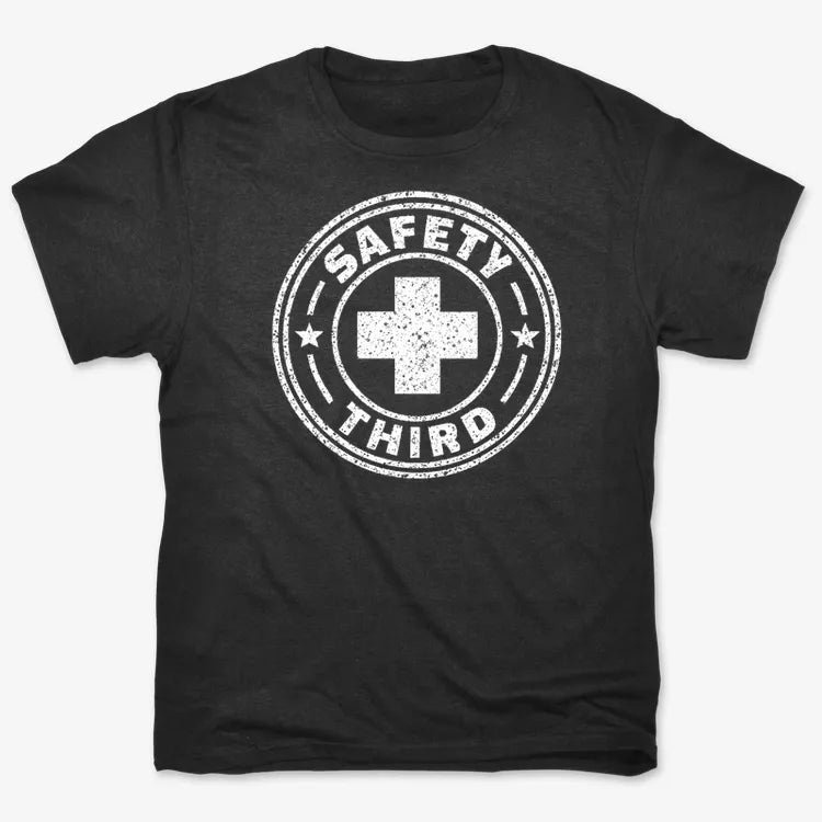 Safety Third-Unisex Heavyweight T-Shirt-Black