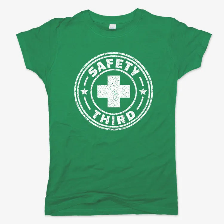 Safety Third-Women's T-Shirt-Lucky Green