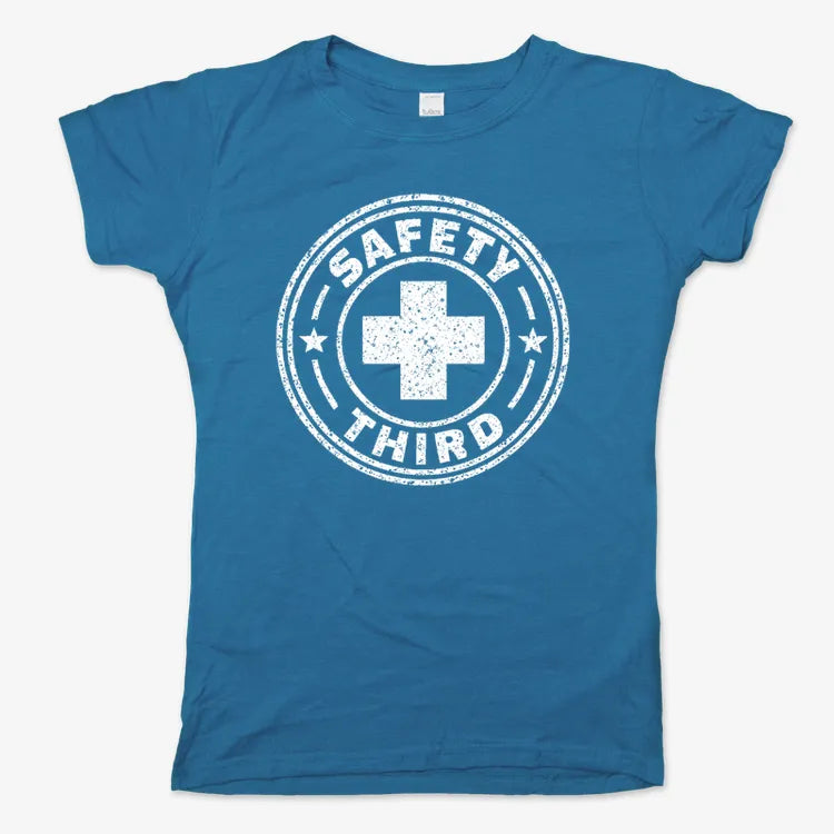 Safety Third-Women's T-Shirt-Sky Blue