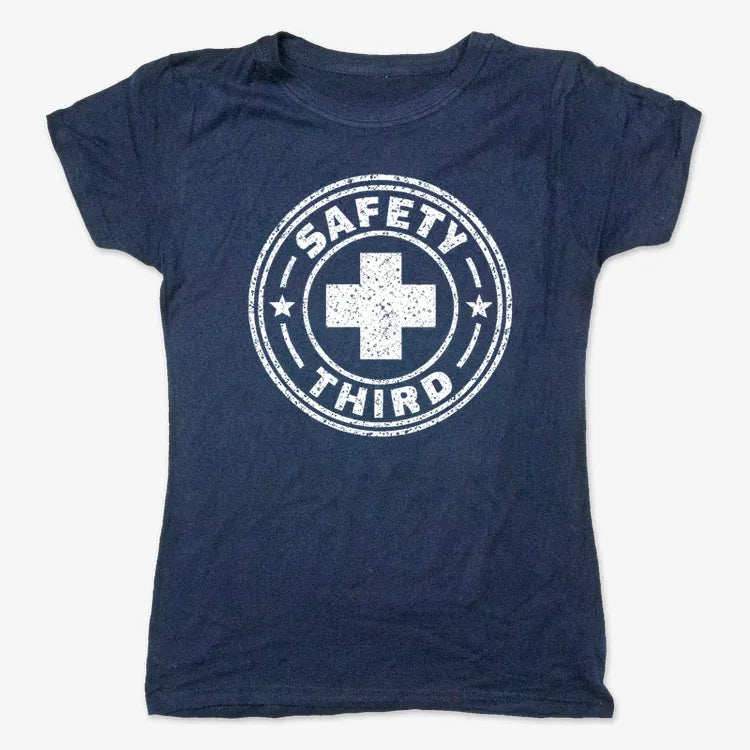 Safety Third-Women's T-Shirt-True Navy