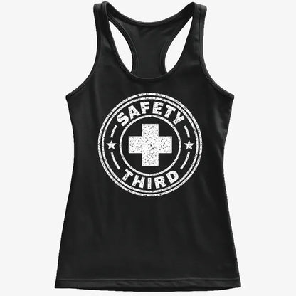 Safety Third-Women's Tank Top-Midnight