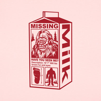 Sasquatch Missing Milk Carton Poster