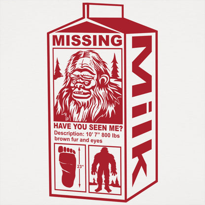 Sasquatch Missing Milk Carton Poster