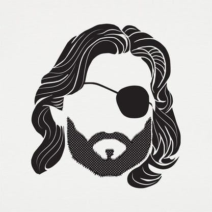 Snake Stubble Eyepatch Rebel