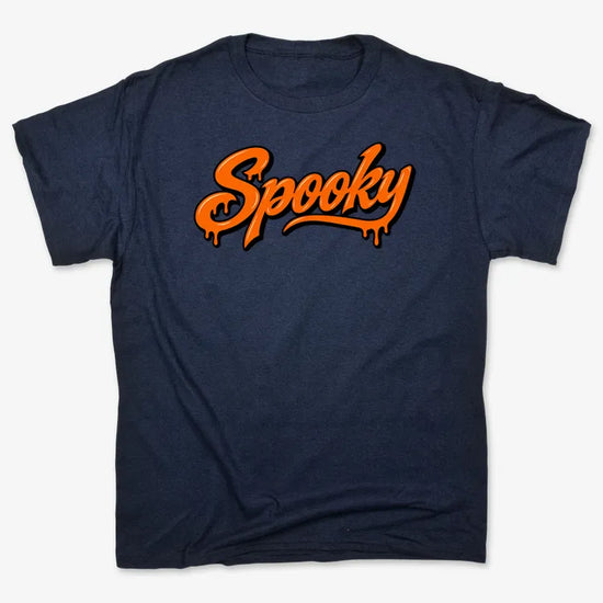 Spooky-Unisex Heavyweight T-Shirt-Navy Blue