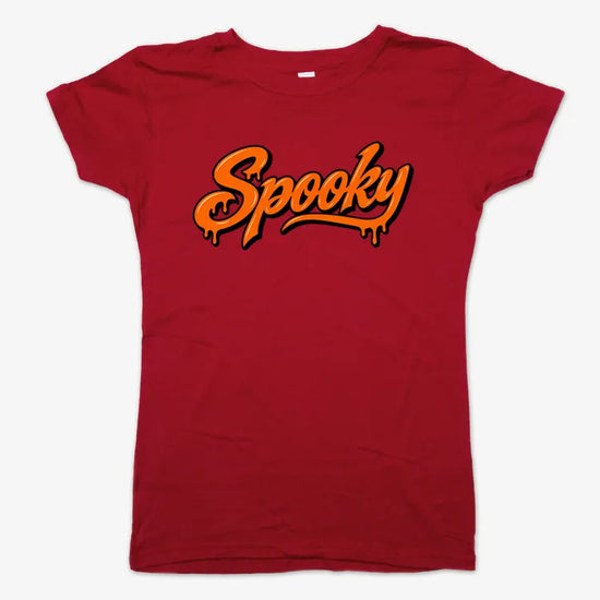 Spooky-Women's T-Shirt-Deep Red