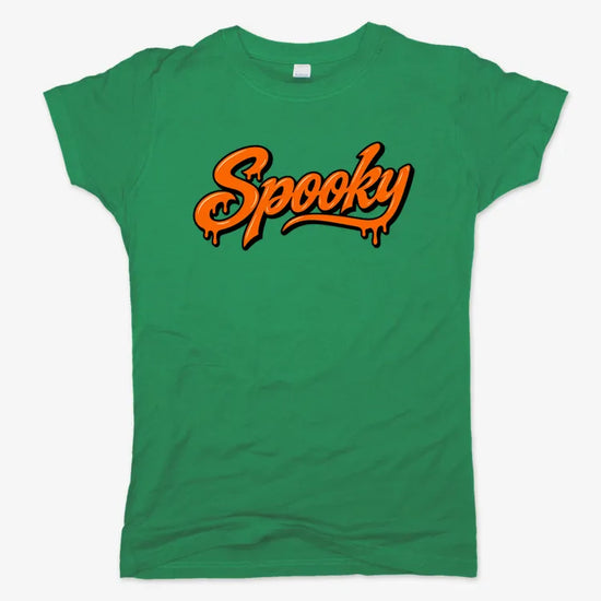 Spooky-Women's T-Shirt-Lucky Green