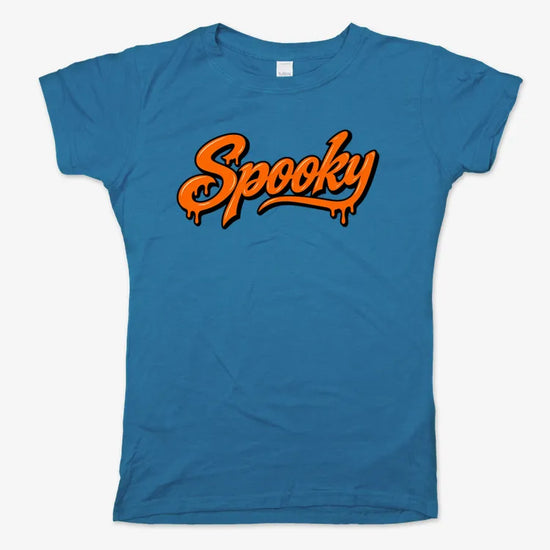 Spooky-Women's T-Shirt-Sky Blue