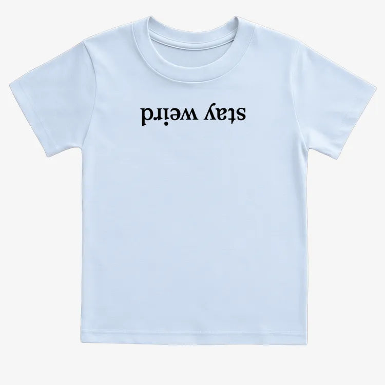 Stay Weird-Kids T-Shirt-Blue