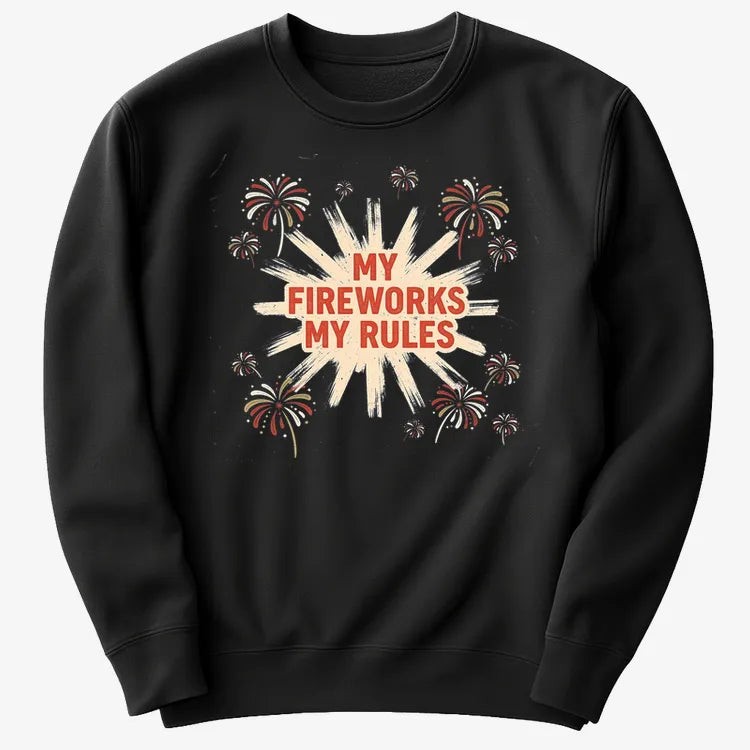My Fireworks My Rules-Sweater-Black