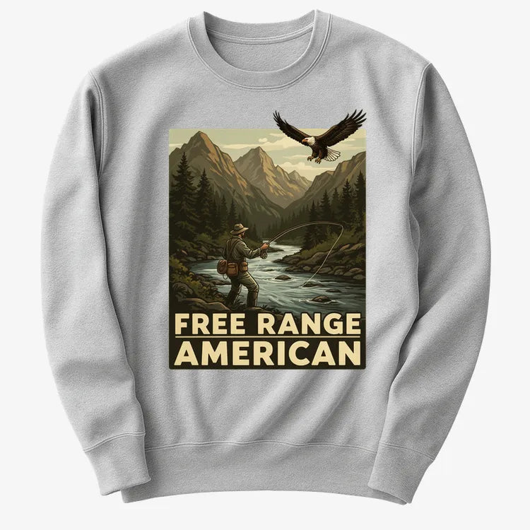 Free Range American-Sweater-Gray Heather