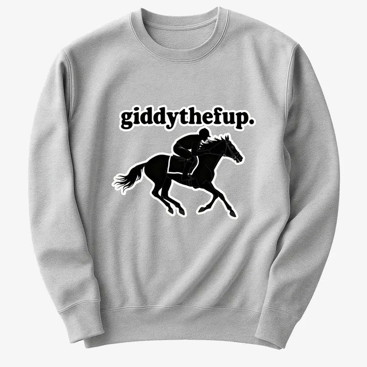 Giddythefup-Sweater-Gray Heather