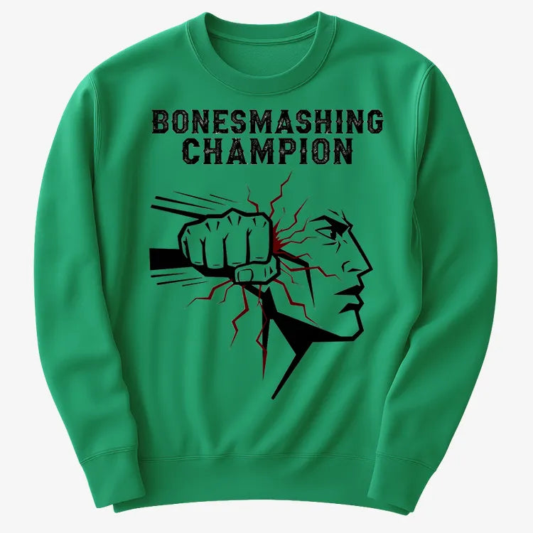 Bone-Smashing Champion Tee-Sweater-Green