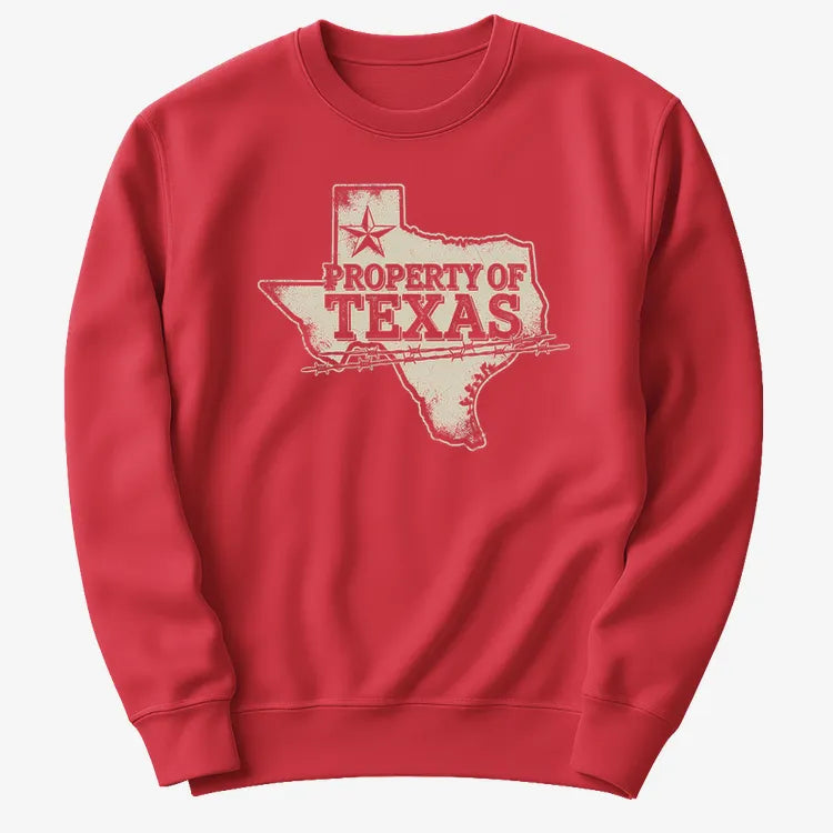 Property of Texas-Sweater-Red