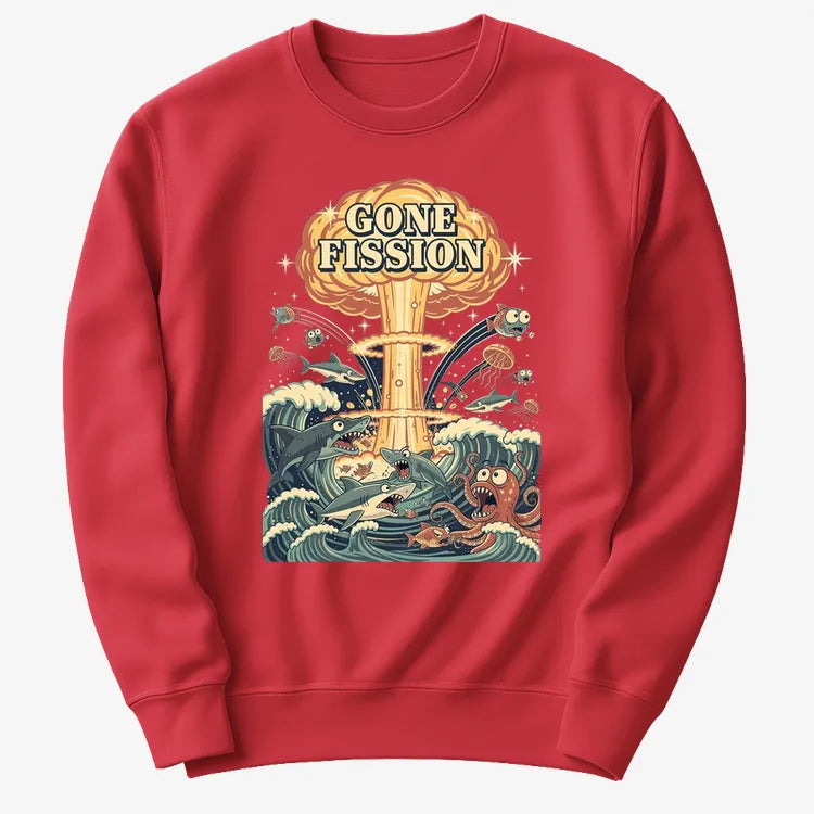Gone Fission-Sweater-Red