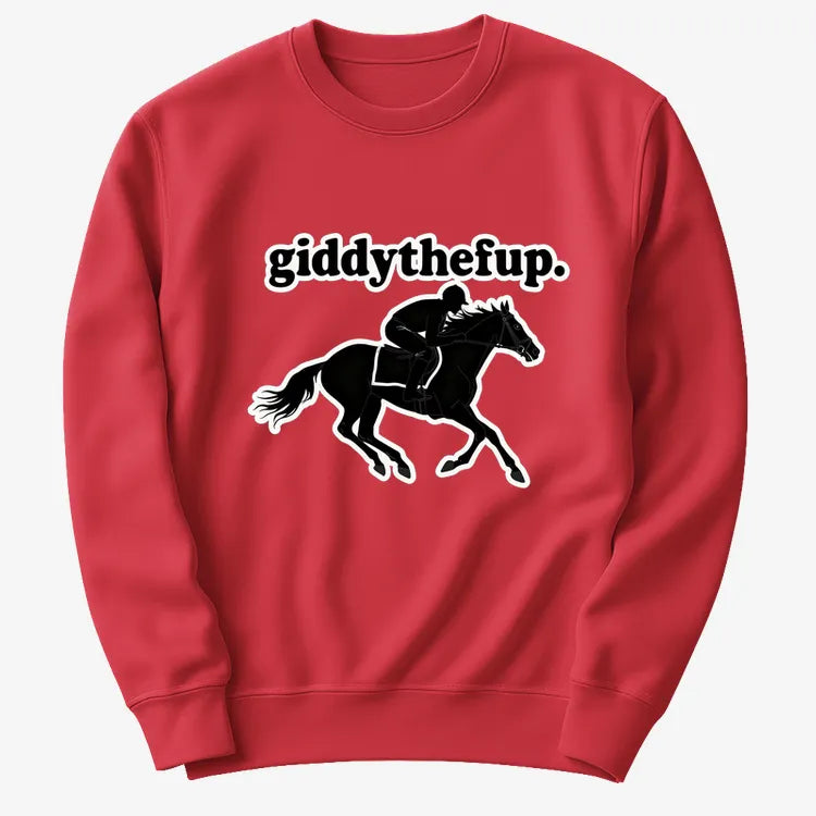 Giddythefup-Sweater-Red