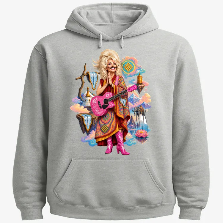 The Persistence of Dali-dolly-dalai-Hoodie-Gray Heather