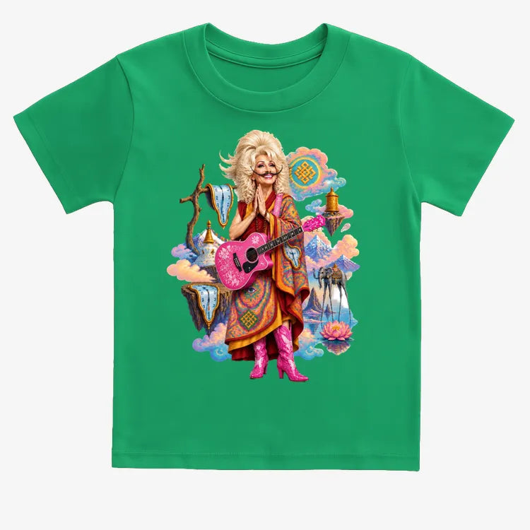 The Persistence of Dali-dolly-dalai-Kids T-Shirt-Green