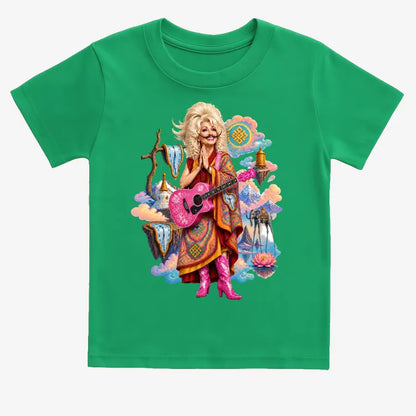 The Persistence of Dali-dolly-dalai-Kids T-Shirt-Green