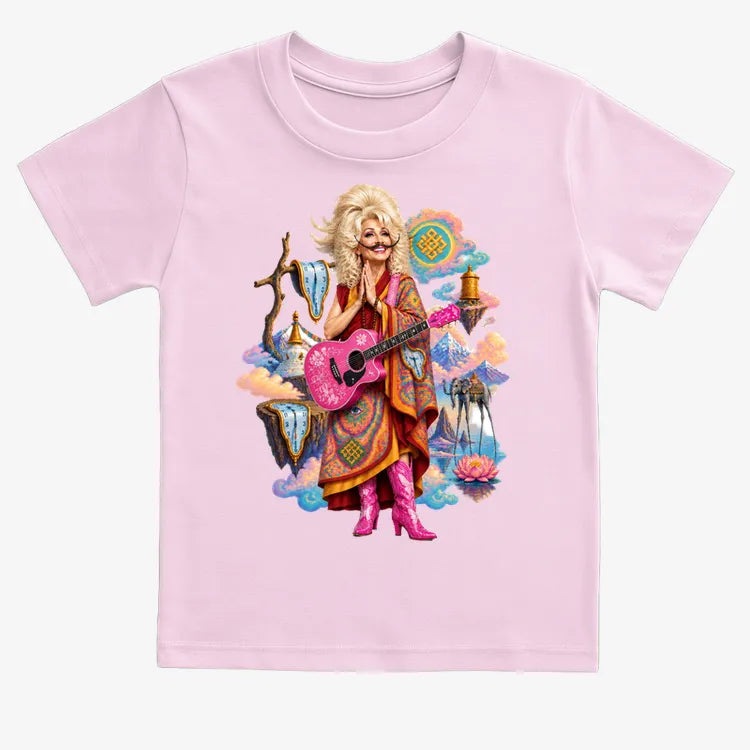 The Persistence of Dali-dolly-dalai-Kids T-Shirt-Pink