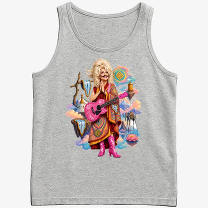 The Persistence of Dali-dolly-dalai-Men's Tank Top-Gray Heather