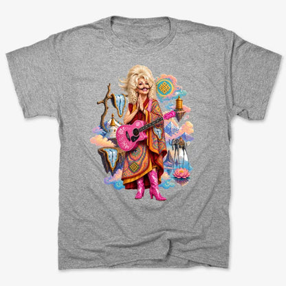 The Persistence of Dali-dolly-dalai-Unisex Heavyweight T-Shirt-Heather Gray