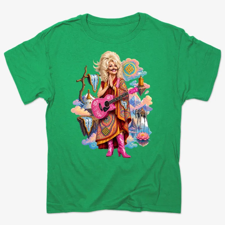 The Persistence of Dali-dolly-dalai-Unisex Heavyweight T-Shirt-Kelly Green Heather
