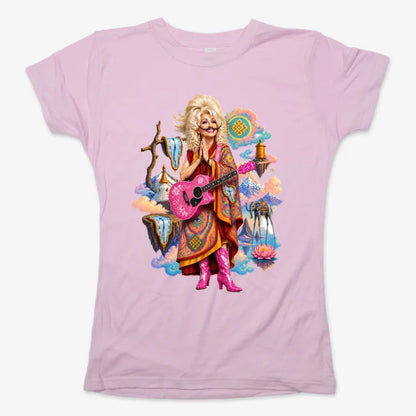 The Persistence of Dali-dolly-dalai-Women's T-Shirt-Soft Pink